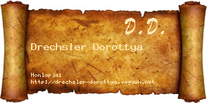 Drechsler Dorottya névjegykártya